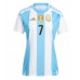 Maglie da calcio Argentina Rodrigo De Paul #7 Prima Maglia Femminile Copa America 2024 Manica Corta